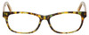 Front View of Eyebobs Bob Frapples Designer Reading Eye Glasses with Prescription Bi-Focal Rx Lenses in Light Tortoise Havana Brown Gold Crystal Unisex square Full Rim Acetate 55 mm