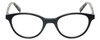 Front View of Eyebobs Miss Judged Designer Reading Eye Glasses with Custom Left and Right Powered Lenses in Black Marble Tortoise Havana Grey Ladies Cateye Full Rim Acetate 47 mm
