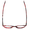 Top View of Eyebobs On Board Designer Reading Eye Glasses with Prescription Progressive Rx Lenses in Black Pearl White Red Marble Tortoise Grey Unisex Round Full Rim Acetate 47 mm