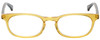 Front View of Eyebobs On Board Round Designer Reading Glasses Champagne Gold Yellow Brown 47mm