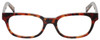 Front View of Eyebobs Over Served Oval Reading Glasses Tortoise Havana Brown Gold Crystal 51mm