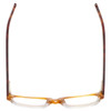 Top View of Eyebobs Peckerhead Designer Reading Glasses Blonde Tort Havana Brown Gold 50 mm