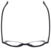 Top View of Eyebobs Peep Show Ladies Cateye Designer Reading Glasses Purple Blue Marble 46mm