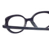 Close Up View of Eyebobs Peep Show Ladies Cateye Designer Reading Glasses Purple Blue Marble 46mm
