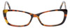 Front View of Eyebobs Purrfect Ladies Cateye Designer Reading Glasses Tortoise Brown Gold 54mm