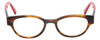 Front View of Eyebobs Rita Book Women Oval Reading Glasses Tortoise Havana Brown Gold Red 47mm