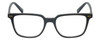 Front View of Eyebobs See C Suite Square Full Rim Designer Reading Glasses in Matte Black 51mm
