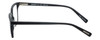 Side View of Eyebobs See Suite Designer Reading Eye Glasses with Prescription Progressive Rx Lenses in Matte Black Unisex Square Full Rim Acetate 51 mm