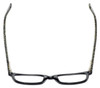 Top View of Eyebobs C See Through Designer Reading Glasses Gloss Black White Snakeskin 52 mm