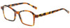 Profile View of Eyebobs Sparkler Women Reading Glasses Light Tort Havana Brown Gold Crystal 49mm