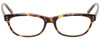 Front View of Eyebobs Stew Zoo Designer Reading Eye Glasses with Custom Left and Right Powered Lenses in Tortoise Havana Brown Gold Crystal Ladies Cateye Full Rim Acetate 52 mm