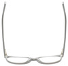 Top View of Eyebobs Sweetie Designer Reading Eye Glasses with Custom Left and Right Powered Lenses in Silver Grey Ladies Cateye Full Rim Acetate 54 mm