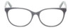 Front View of Eyebobs Sweetie Designer Reading Eye Glasses with Prescription Bi-Focal Rx Lenses in Silver Grey Ladies Cateye Full Rim Acetate 54 mm