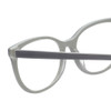 Close Up View of Eyebobs Sweetie Designer Reading Eye Glasses with Prescription Bi-Focal Rx Lenses in Silver Grey Ladies Cateye Full Rim Acetate 54 mm