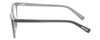 Side View of Eyebobs Sweetie Designer Reading Eye Glasses with Prescription Progressive Rx Lenses in Silver Grey Ladies Cateye Full Rim Acetate 54 mm