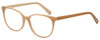 Profile View of Eyebobs Sweetie Designer Bi-Focal Prescription Rx Eyeglasses in Tan Taupe Brown Ladies Cateye Full Rim Acetate 54 mm