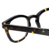 Close Up View of Eyebobs Total Wit Round Reading Glasses Tortoise Havana Brown Gold Crystal 46 mm