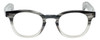 Front View of Eyebobs Total Wit Designer Reading Eye Glasses with Single Vision Prescription Rx Lenses in Grey Marble Fade Crystal Unisex Round Full Rim Acetate 46 mm