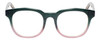 Eyebobs Befuddled 2702-26 Ladies Classic Reading Glasses Green Glitter Purple 46