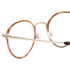 Close Up View of Eyebobs BFF 3173-06 Oval Designer Reading Glasses Orange Tortoise Havana Gold 46mm