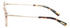 Side View of Eyebobs BFF 3173-06 Designer Progressive Lens Blue Light Blocking Eyeglasses in Orange Tortoise Havana Gold Unisex Oval Full Rim Metal 46 mm