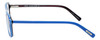 Side View of Eyebobs Buzzed 2293-10 Designer Progressive Lens Blue Light Blocking Eyeglasses in Blue Black Unisex Square Full Rim Acetate 52 mm