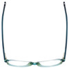 Top View of Eyebobs CPA 2738-59 Cateye Designer Reading Glasses Blue Green Crystal Fade 51mm