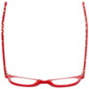 Top View of Eyebobs Florence 2746-01 Ladies Cateye Designer Reading Glasses Red Crystal 47mm