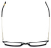 Top View of Eyebobs Gus 3155-00 Mens Rectangle Designer Reading Glasses in Black Silver 57mm