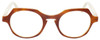 Front View of Eyebobs Heda Letus 2744-06 Round Reading Glasses Tortoise Marble White Horn 47mm