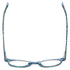 Top View of Eyebobs Reva 2747-10 Unisex Cateye Designer Reading Glasses Green Blue Marble 45mm