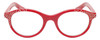 Front View of Eyebobs Soft Kitty 2885-99 Women Cateye Designer Reading Glasses Red Crystals 48mm