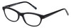 Profile View of Eyebobs Stew Zoo 2898-00 Designer Bi-Focal Prescription Rx Eyeglasses in Black Snake Skin Ladies Cateye Full Rim Acetate 52 mm