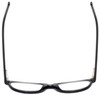 Top View of Eyebobs Stew Zoo 2898-00 Designer Progressive Lens Prescription Rx Eyeglasses in Black Snake Skin Ladies Cateye Full Rim Acetate 52 mm