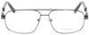 Front View of Enhance Mens BIG&TALL 3920-SDG-59mm Designer Reading Glasses Shiny Dark Gunmetal