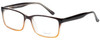 Profile View of Enhance Mens BIG & TALL EN4038-BGR-60 mm Designer Reading Glasses Brown Gradient