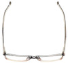 Top View of Enhance Mens BIG & TALL EN4038-BGR-60 mm Designer Reading Glasses Brown Gradient