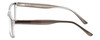 Side View of Enhance EN4038 Designer Progressive Lens Blue Light Blocking Eyeglasses in Dark Grey Crystal Mens Classic Full Rim Acetate 60 mm