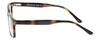 Side View of Enhance EN4038 Designer Blue Light Blocking Eyeglasses in Tortoise Havana Brown Gold Mens Classic Full Rim Acetate 60 mm