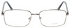 Front View of Enhance Mens BIG & TALL EN4053-SGU-61mm Designer Reading Glasses Shiny Gun Metal