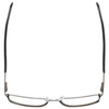 Top View of Enhance Mens BIG & TALL EN4064-TOR-58mm Designer Reading Glasses Tortoise Havana