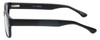 Side View of Enhance EN4075 Designer Single Vision Prescription Rx Eyeglasses in Matte Black Mens Classic Full Rim Acetate 60 mm
