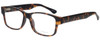 Profile View of Enhance Mens BIG & TALL EN4075-MTO-60 mm Designer Reading Glasses Matte Tortoise
