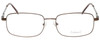 Front View of Enhance Mens BIG&TALL EN4106-BRW-60mm Metal Designer Reading Glasses Shiny Brown