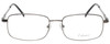 Front View of Enhance Mens BIG & TALL EN4106-GUN-60mm Metal Designer Reading Glasses Gun Metal