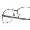 Close Up View of Enhance Mens BIG & TALL EN4182-SGU-60mm Designer Reading Glasses Satin Gun Metal