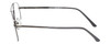 Side View of Jubilee Mens Aviator BIG & TALL J-5801 58 mm Designer Reading Glasses Gun Metal