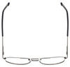 Top View of Jubilee Mens Aviator BIG & TALL J-5801 58 mm Designer Reading Glasses Gun Metal