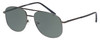 Profile View of Jubilee J5801 Designer Polarized Sunglasses with Custom Cut Smoke Grey Lenses in Gunmetal Black Mens Aviator Full Rim Metal 58 mm