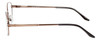 Side View of Jubilee Mens BIG&TALL J5877-COF-59mm Metal Designer Reading Glasses Coffee Brown